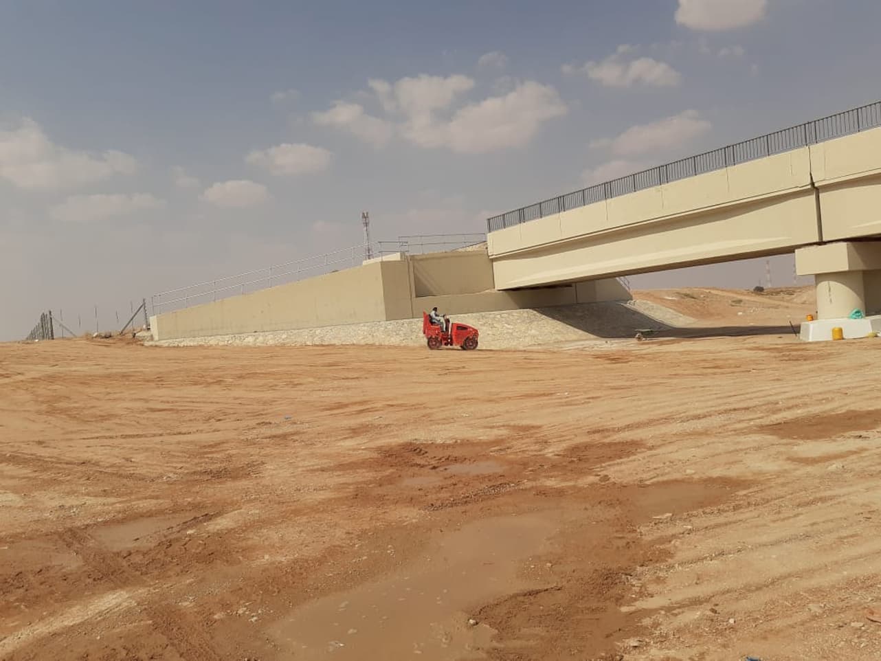 Bridge foundation protection work