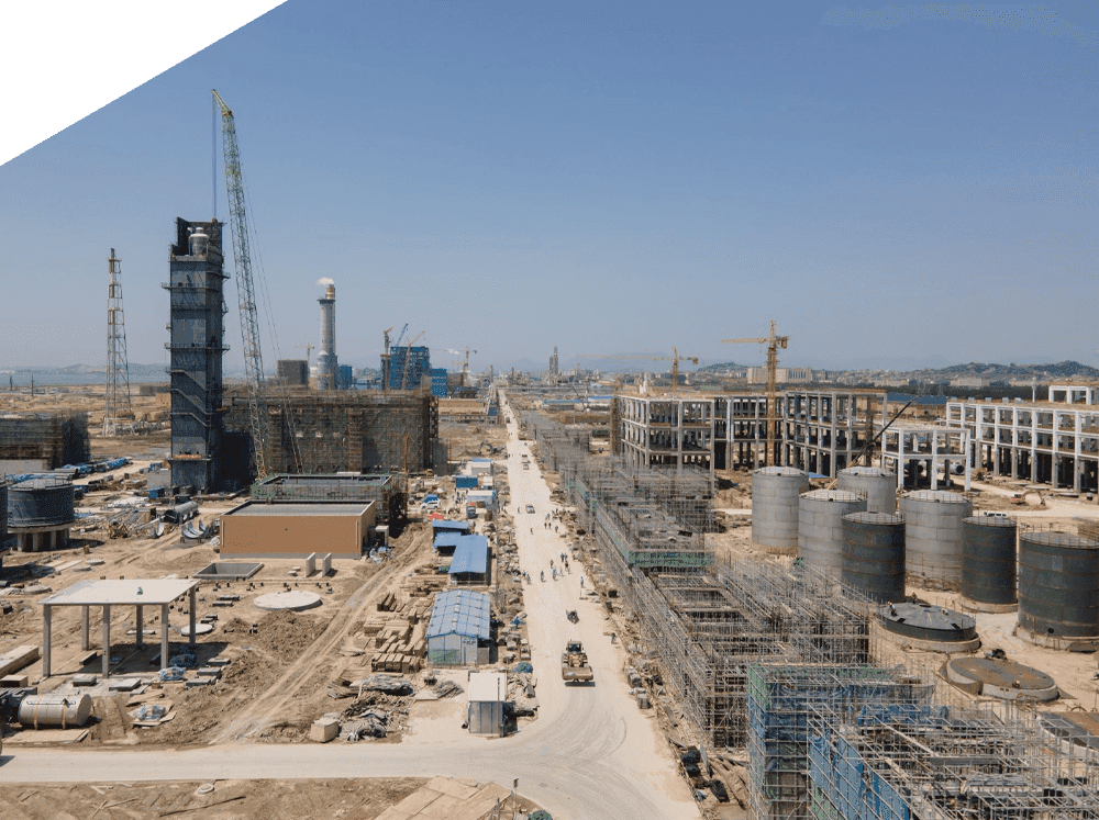 Construction site overview